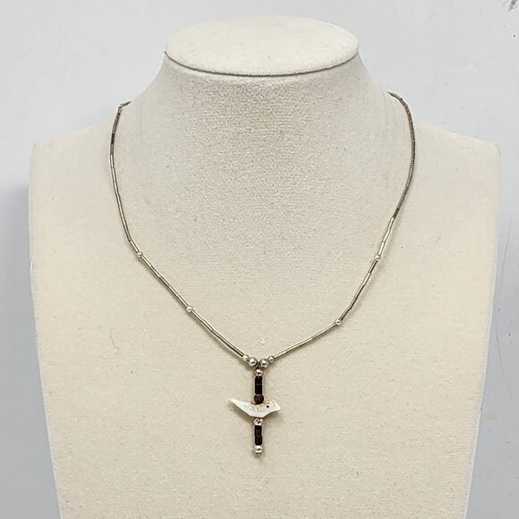 Sterling Silver Native American Necklace - Picture 1 of 6